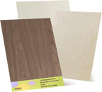 12 Pack Walnut Wood Plywood Sheets, Smooth Surface, Uniform Thickness, No Burrs by lilLittle