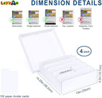 5 Row Trading Card Storage Box, 4 Pack Cardboard Storage Box - Image 4