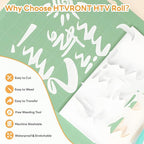 HTVRONT White HTV Roll Heat Transfer Vinyl - Image 3