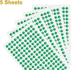 HARFINGTON 5 Sheet/800pcs Rhinestone Adhesive Stickers Self Adhesive Acrylic - Image 3