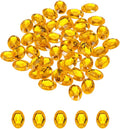 MECCANIXITY 50Pcs Acrylic Oval Gems 13x18 mm Flat Back Artificial Rhinestones by MECCANIXITY
