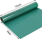 guangyintong Heat Transfer Vinyl Glitter Green HTV Rolls, Glitter HTV Vinyl - Image 2