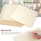 LotFancy Basswood Sheets, 12 Pack, Plywood Sheets - Image 3