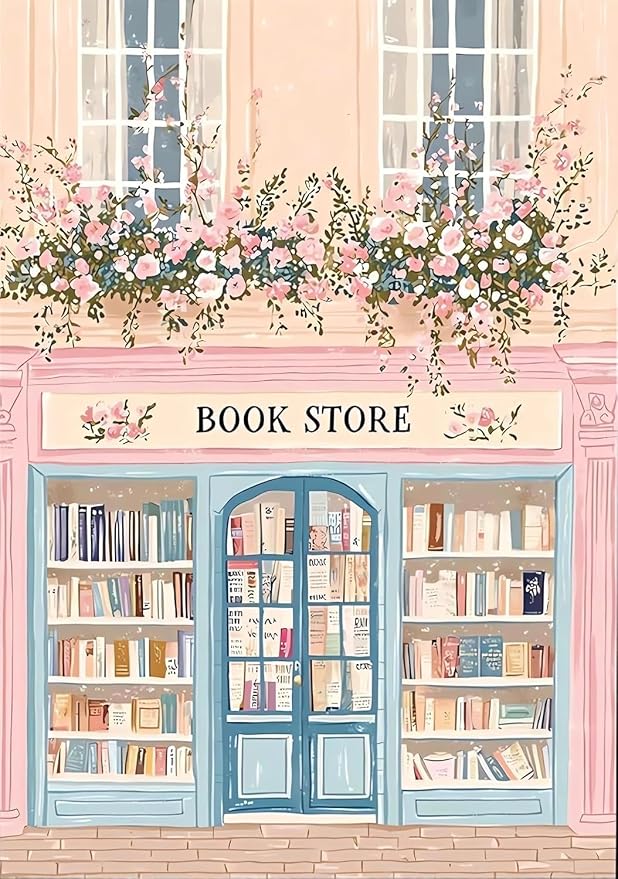 Book Store Cross Stitch Kits, Embroidery Starter Kit by Unknown
