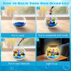 Ocean Light Up Terrarium Kit for Kids - Image 5