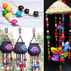 100Pcs Large Hole Wood Beads, BetterJonny Assorted Color Wooden Beads Hair - Image 2