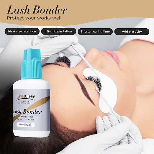 LASHVIEW Lash Bonder for Eyelash Extension, Lash Sealant, Glue Accelerator - Image 4