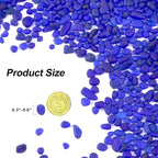 QEQEKAKA Sea Glass Stones for Crafts About 1LB Glass Pebbles Gemstones Bulk for - Image 2
