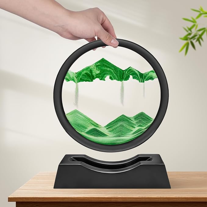 Wai Danie Moving Sand Art Picture 3D Hourglass Deep Sea Sandscape Liquid Motion - Image 3
