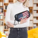 Custom Retro American Flag Pencil Case Box Boys Girls Personalized Name Large - Image 8