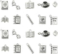 DanLingJewelry 50Pcs 10 Styles Librarian Charms School Library Tibetan Silver by DanLingJewelry