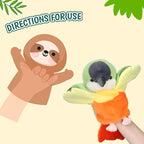 Easfan Green Parakeet Parrot Hand Plush Puppet Cute Bird Interactive - Image 4