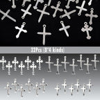 32Pcs Fadeless Stainless Steel Charms - Image 3