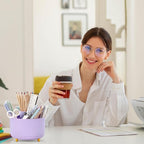SKYDUE 2 Pack Pen Holder, 360 Degree Rotating Pencil Holder - Image 7