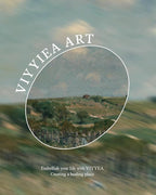 VIYYIEA Large Gold Framed Wall Art, Landscape Picture -Grassland- 36" x 24" - Image 4