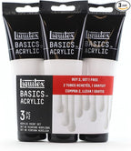 Liquitex BASICS Acrylic Paint, 118ml Tube, Titanium White by Liquitex