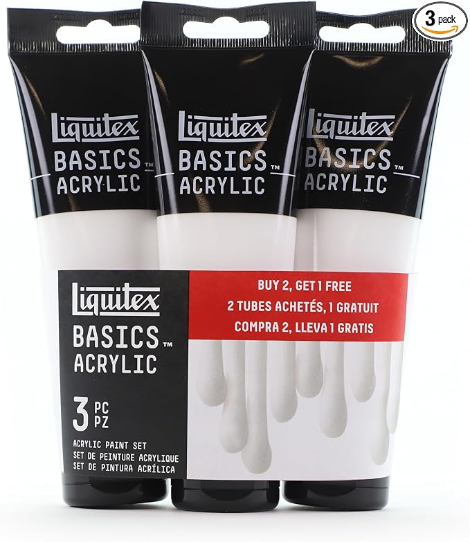 Liquitex BASICS Acrylic Paint, 118ml Tube, Titanium White by Liquitex