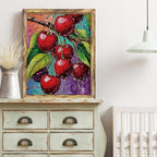 VICESESE Red Cherries with Water Drops Diamond Painting Kits - Image 9