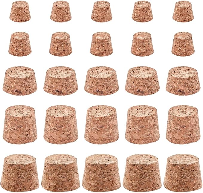 GORGECRAFT 50PCS 5 Sizes Cork Bottle Stoppers by GORGECRAFT
