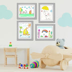 Kids Art Frames, 10x12.5 Front Opening Kids Artwork Frames Changeable, Holds 50 - Image 5