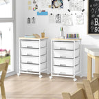 SYKIARIOL Utility Cart with 4 Drawers, 4-Tier Rolling Storage Cart Organizer - Image 7