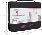 HIFORNY 100 PCS Drawing Set Sketching Kit, Sketch Pencils Art Supplies - Image 8