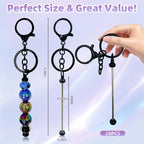 28 Pcs Beadable Keychain Bars - Image 2