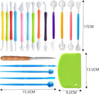 Langqun Air Dry Clay Sculpting Tools, Modeling Shaping Embossing - Image 2