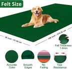 XSEINO Moss Green Large Felt Fabric 108" X 36 ", 1.4 mm Thick Soft Felt Fabric - Image 2