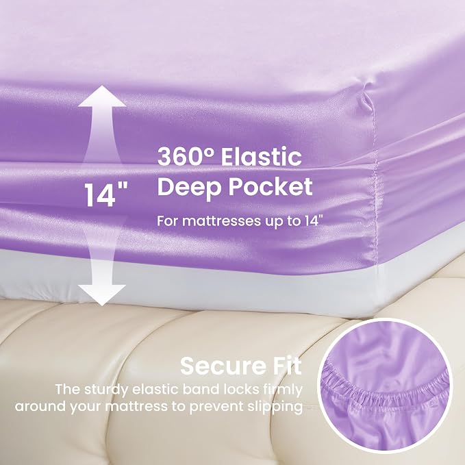 Love's cabin Satin Queen Sheets Set - Image 4