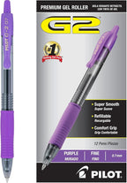 Pilot G2 Premium Gel Roller Pens, Fine Point 0.7 mm, Journaling and Office by PilotCorporationofAmerica