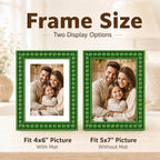 Solid Wood 5x7 Picture Frame Beaded Frame - Image 3