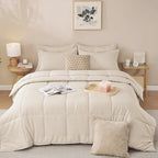 JOLLYVOGUE Queen Comforter Set, Ultra-Soft Bed in a Bag Queen Size 7 Pieces - Image 9