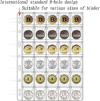 10 Sheets Coin Collection Supplies Pages, Coins Collecting Pocket Page - Image 4