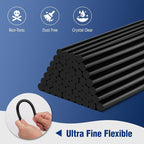 WORKPRO Black Hot Glue Sticks, 0.43" x 8", All-Temp | Strong EVA Adhesive - Image 5