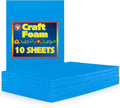 Hygloss Sheets Colorful Foam for DIY Arts & Craft, 12” x 18”, 10 Piece by HyglossProductsInc