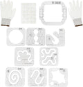 DABLINE 13 PCs Quilting Template Set Includes 8 Quilting Templates, Quilting by Dabline