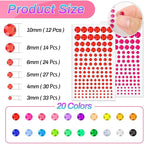 2800 Pcs Self Adhesive gems Stickers - Image 3