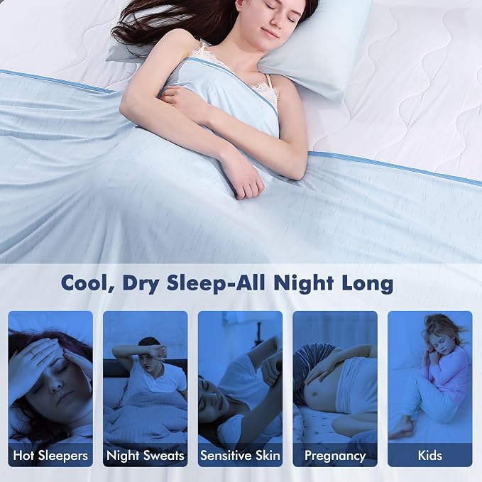 Elegear Cooling Blanket for Hot Sleepers, Double-Sided Arc-Chill® 3.0 Cooling - Image 8
