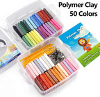 CiaraQ 50-Color Polymer Clay Oven Bake Modeling Kit | 14 sculpting tools - Image 5
