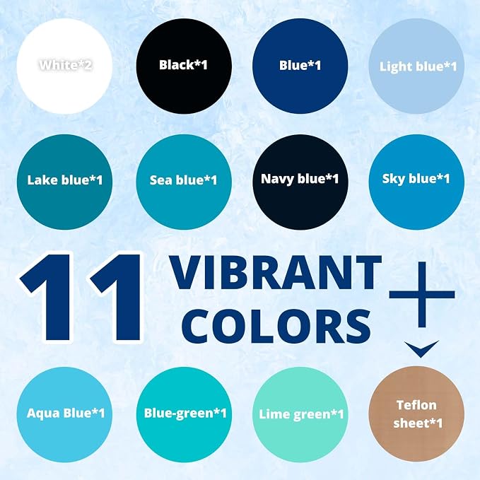 HTVRONT Heat Transfer Vinyl Blue HTV Vinyl - Image 3