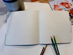 Square-Shaped Sketchbook, 8.3 x 8.3 inches, Lays Flat Flexible Sketch Book - Image 9
