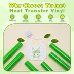 Tintnut Classic Green Heat Transfer Vinyl, easy cut & weed, stretch washable - Image 3