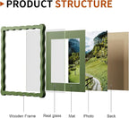 10x10 Wavy Picture Frame With Mat - Image 4