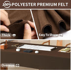 Chocolate Brown Fabric Sheet 108" X 36", 1.4mm Thick Large Soft Durable - Image 5