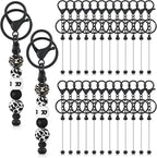 Tondiamo 24 Pcs Beadable Keychain Bars Bulk Beads by Tondiamo