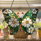 Daisy Fresh Butterfly Acrylic Suncatcher Stained Glass Effect Window Car - Image 4