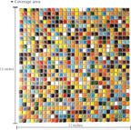 Lanyani 784 Pieces Colorful Tiny Square Ceramic Mosaic Tiles - Image 4