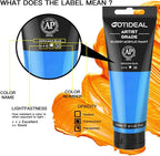 GOTIDEAL Acrylic Paint Cerulean Blue Tubes Non Toxic Non Fading, Rich Pigments - Image 2