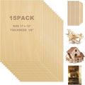 15 Pack Basswood Sheets 1/8 x 12 x 16 Inch, 3mm Plywood Sheets by LDXDRU